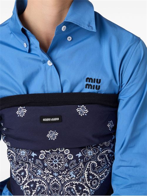 Camicia con logo MIU MIU | MK194810RGF0237